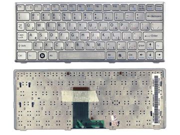 Оригинальная клавиатура для ноутбука Sony Vaio VPC-W217series, silver, ru