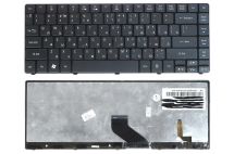 Оригинальная клавиатура для ноутбука Acer Aspire 3750, Timeline 3410, eMachines D640 series, black (no frame), backlit, ru