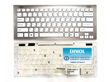 Оригинальная клавиатура для ноутбука Sony Vaio VGN-SR series, white, ru