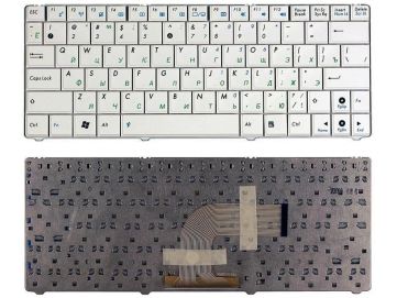 Оригинальная клавиатура для ноутбука Asus N10, N10E, N10J series, ru, white