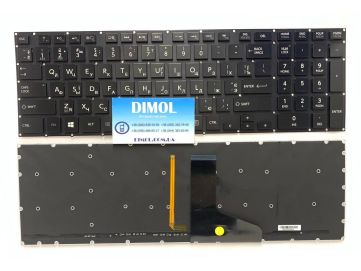 Оригинальная клавиатура для ноутбука Toshiba Satellite Radius P55W-B5224, P55W-B5112, P55W-B5318 rus, black, with backlit