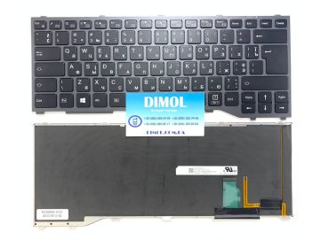 Оригинальная клавиатура для Fujitsu LifeBook S904, S935, S936, S937, T904, T935, T936, T937, U904, U937 series, black, ru, подсветка