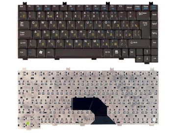 Оригинальная клавиатура для Fujitsu-Siemens Amilo Pro V2010, L7300 series, black, ru