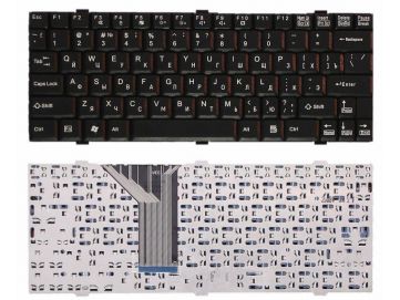 Оригинальная клавиатура для Fujitsu-Siemens LifeBook P5000, P5010, P5020, B3010D, B3020D series, black, ru