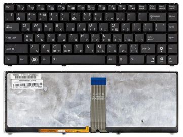 Оригинальная клавиатура для ноутбука Asus U20, UL20, Eee PC 1201, 1215, 1225 series, ru, black, подсветка