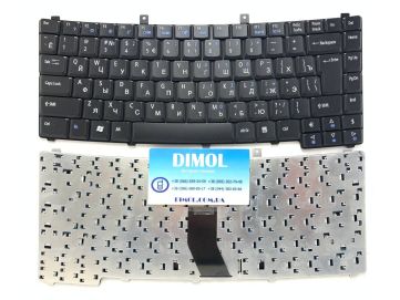 Оригинальная клавиатура для ноутбука Acer TravelMate 2300, 2310, 2340, 2410, 2420, 2430, 2440, 2480, 3240, 3260 series, ru, black 