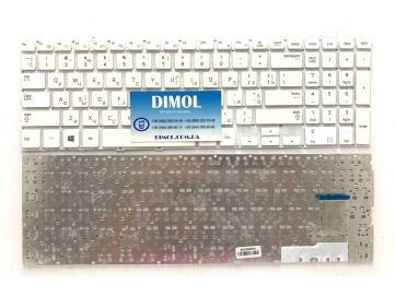 Оригинальная клавиатура для Samsung 370R5E series, ru, white, без рамки