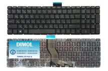 Оригинальная клавиатура для ноутбука HP Pavilion 15-AB series, black, ru, без рамки