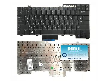 Оригинальная клавиатура для Dell Latitude E5400, E5410, E5500, E5510 series, black, ru