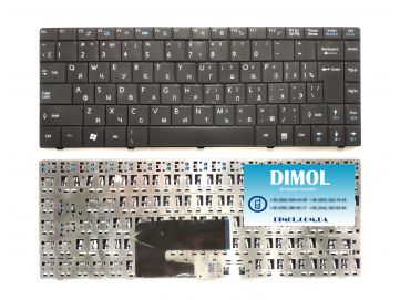 Оригинальная клавиатура для ноутбука MSI EX460, CR400, X300, X320, X340, X400, X410, X430, U200, U250 series, black, ru
