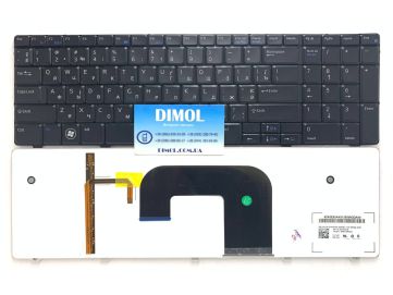 Оригинальная клавиатура для ноутбука Dell Vostro 3700 rus, black, подсветка
