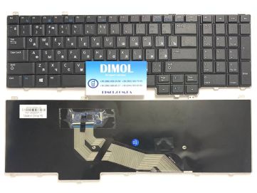 Оригинальная клавиатура для ноутбука Dell Latitude E5540 series, ru, black