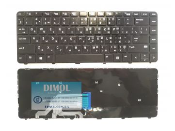 Оригинальная клавиатура для ноутбука HP Probook 430 G3, 440 G3 series, rus, black
