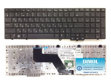 Оригинальная клавиатура для ноутбука HP EliteBook 8540p, 8540w series, black, ru