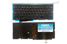 Оригинальная клавиатура для Apple Macbook Pro A1286 series, ru, подсветка, Small enter, 2008г
