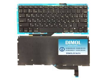 Оригинальная клавиатура для Apple Macbook Pro A1398 series, ru, подсветка, Small enter