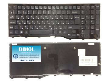 Оригинальная клавиатура для Fujitsu-Siemens LifeBook AH552 series, ru, black