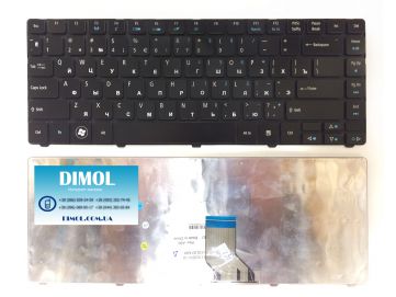 Оригинальная клавиатура для Acer TravelMate 8481, TM8481, 8481T, 8481TG series, ru, black