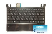 Оригинальная клавиатура для Samsung N230, N350 series, black, ru, передняя панель