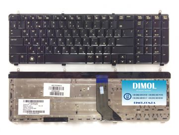 Оригинальная клавиатура для ноутбука HP Pavilion DV7-2000, DV7-3000 series, ru, black (ГЛЯНЕЦ)