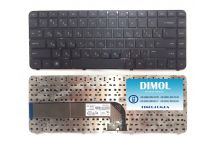 Оригинальная клавиатура для ноутбука HP Pavilion dm4-3000, dm4t-3000, dm4-3000tu, dm4-3000tx series, black, ru, рамка