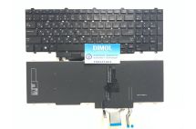 Оригинальная клавиатура для ноутбука Dell Precision 3510, M3510, 7520, 7720, 3520, 3530 Dell Latitude E5550, E5570, 5580, 5590, 5591 series, black, подсветка