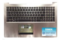 Оригинальная клавиатура для ноутбука Asus UX52, UX52A, UX52VS series, black, ru, передняя панель, подсветка
