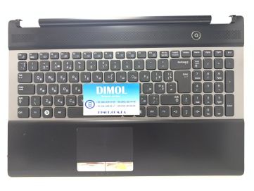 Оригинальная клавиатура для ноутбука Samsung RC528, RC530 series, UA, black, передняя панель