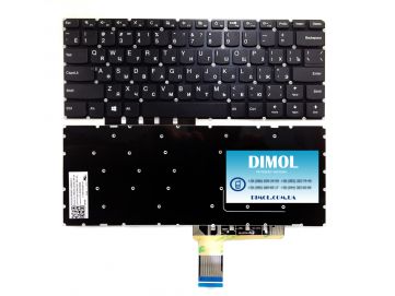 Оригинальная клавиатура для Lenovo IdeaPad 310-14IAP, 310-14IKB, 310-14ISK series, black, ru