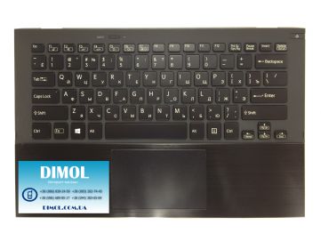 Оригинальная клавиатура для Sony Vaio Pro 13 series, black, ru, подсветка