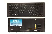 Оригинальная клавиатура для Sony Vaio Fit 15N, FIT15N, SVF15N series, black, ru, подсветка Оригинальная клавиатура для Sony Vaio Fit 15N, FIT15N, SVF15N series, black, ru, подсветка