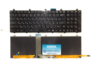Оригинальная клавиатура для ноутбука MSI GT60, GT70, GT780, GT783, GX780 series, rus, black, подсветка