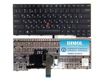 Оригинальная клавиатура для Lenovo ThinkPad E470, E470C, E475 series, black, ru