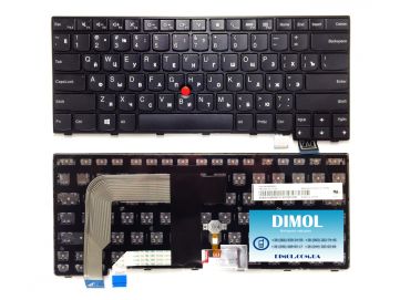 Оригинальная клавиатура для Lenovo ThinkPad T460, T460s, T460P, T470s series, black, ru