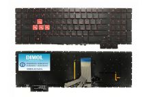 Оригинальная клавиатура для ноутбука HP Omen 17-an series, black, подсветка