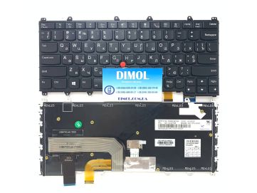 Оригинальная клавиатура для Lenovo ThinkPad Yoga 260, ThinkPad Yoga 370, Yoga X380 series, black, ru, подсветка, трекпоинт 