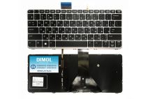 Оригинальная клавиатура для ноутбука HP Elitebook Folio 1012 G1, 1020 G1 series, ru, silver frame, подсветка Оригинальная клавиатура для ноутбука HP Elitebook Folio 1012 G1, 1020 G1 series, ru, silver frame, подсветка