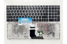 Оригинальная клавиатура для HP ProBook 6560b, 6565B, Elitebook 8560P, 8570P black, silver frame, trackpoint, RU Оригинальная клавиатура для HP ProBook 6560b, 6565B, Elitebook 8560P, 8570P black, silver frame, trackpoint, RU