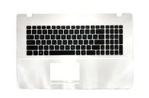 Оригинальная клавиатура для ноутбука Asus X751, A751, X751LD, X751LN, X751MJ, K751LX series, ru, black, белая передняя панель