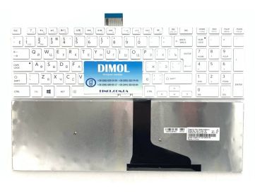 Оригинальная клавиатура для ноутбука Toshiba Satellite L55 series, rus, white