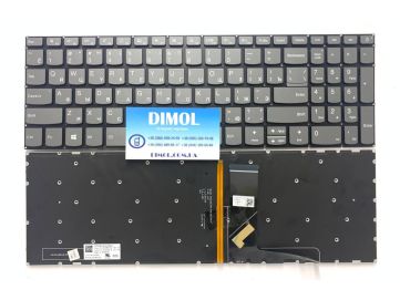 Оригинальная клавиатура для Lenovo IdeaPad 520-15, 320-15, 320-17, L340-15, L340-17, 720-15ikb, 330-17ich series, gray, подсветка