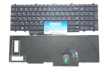 Оригинальная клавиатура для ноутбука Dell Precision 3510, M3510, 7520, 7720, 3520, 3530 Dell Latitude E5550, E5570, 5580, 5590, 5591 series, rus, black, трекпоинт 