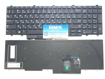 Оригинальная клавиатура для ноутбука Dell Precision 3510, M3510, 7520, 7720, 3520, 3530 Dell Latitude E5550, E5570, 5580, 5590, 5591 series, rus, black, трекпоинт 
