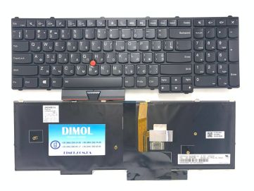 Оригинальная клавиатура для ноутбука Lenovo ThinkPad P50, ThinkPad P51, ThinkPad P70, ThinkPad P71 series, black, подсветка