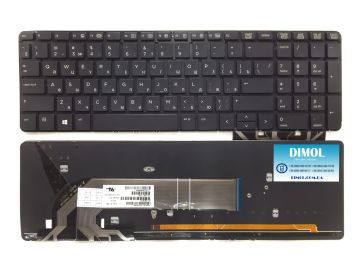 Оригинальная клавиатура для ноутбука HP ProBook 450 G0, 455 G1, 470 G1, 450 G2, 455 G2, 470 G0, G1, G2 rus, black, подсветка