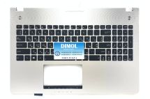Оригинальная клавиатура для ноутбука Asus N56 series, black, ru, передняя панель, подсветка Оригинальная клавиатура для ноутбука Asus N56 series, black, ru, передняя панель, подсветка