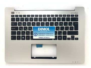 Оригинальная клавиатура для ноутбука Asus VivoBook S301, S301L, S301LA, S301LP, Q301, V301 series, rus, black, передняя панель