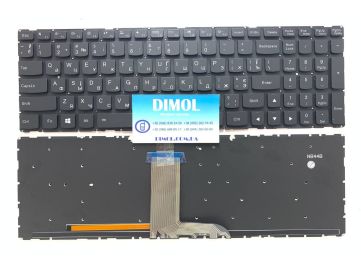 Клавиатура для ноутбука Lenovo Yoga 500, Yoga 500-15IBD, Yoga 500-15ISK, Yoga 500-15ACL, Yoga 500-15IHW series, ru, black, подсветка