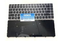 Клавиатура для ноутбука HP EliteBook 745 G3, 745 G4, 840 G3, 840 G4, 848 G3, 848 G4, Zbook 14u G4 series, rus, black, серебристая рамка