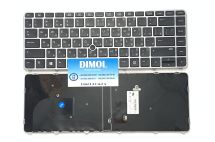Оригинальная клавиатура для ноутбука HP EliteBook 745 G3, 745 G4, 840 G3, 840 G4, 848 G3, 848 G4, Zbook 14u G4 series, rus, black, серебристая рамка
